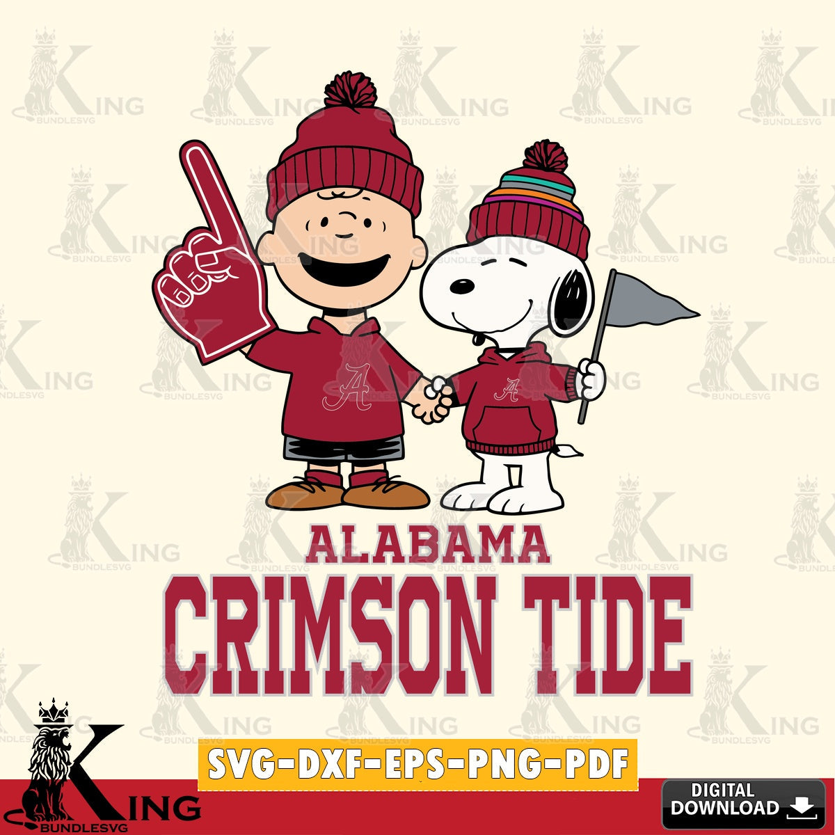 Alabama Crimson Tide Peanuts Fan Gear SVG, Cricut, Cut file  , Digital Download , Instant Download, Peanuts svg, NCAA svg, Football svg, Sport svg