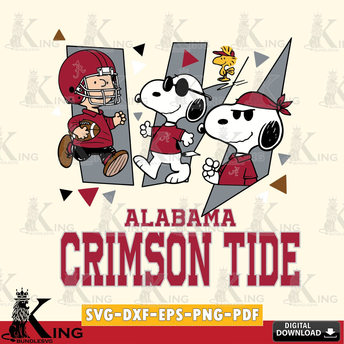 Alabama Crimson Tide Peanuts Joe Cool SVG, Cricut, Cut file  , Digital Download , Instant Download, Peanuts svg, NCAA svg, Football svg, Sport svg