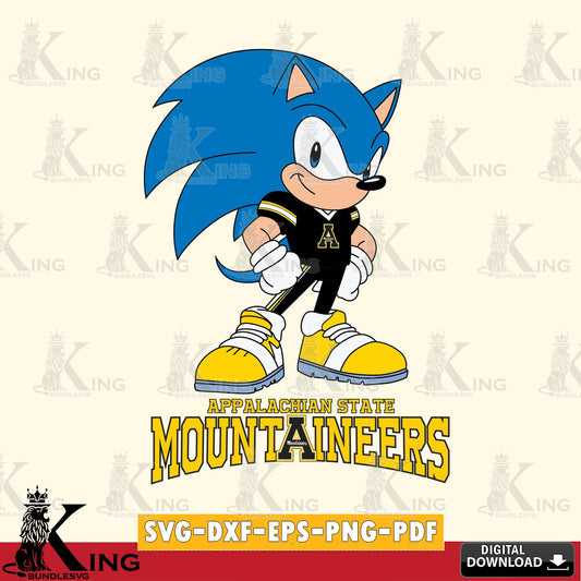 Appalachian State Mountaineers Sonic Football Star Mascot SVG file, Vector , Digital Download , PDF File , Instant Download