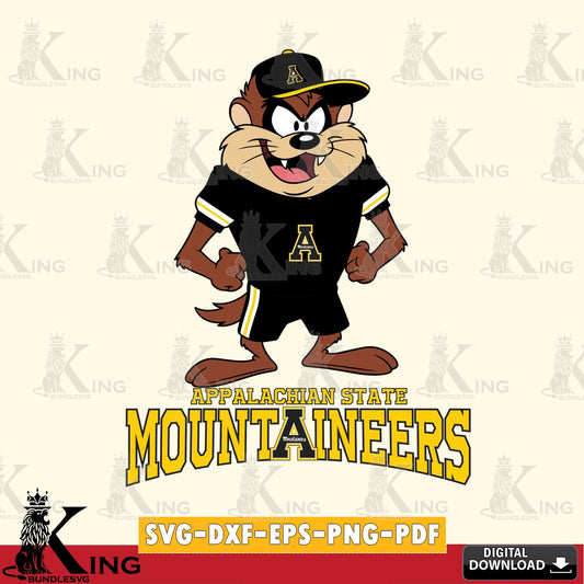 Appalachian State Mountaineers Taz Standing Pose SVG file, Cut file  , Digital Download , Instant Download, Taz svg, NCAA svg