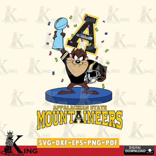 Appalachian State Mountaineers Taz Trophy Podium SVG file, Cut file  , Digital Download , Instant Download, Taz svg, NCAA svg