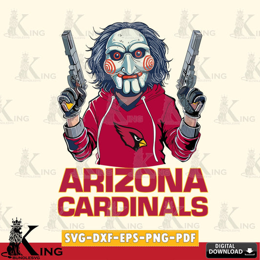 Printable art of Arizona Cardinals Jigsaw Billy Football, a printable vector design for sublimation and crafts