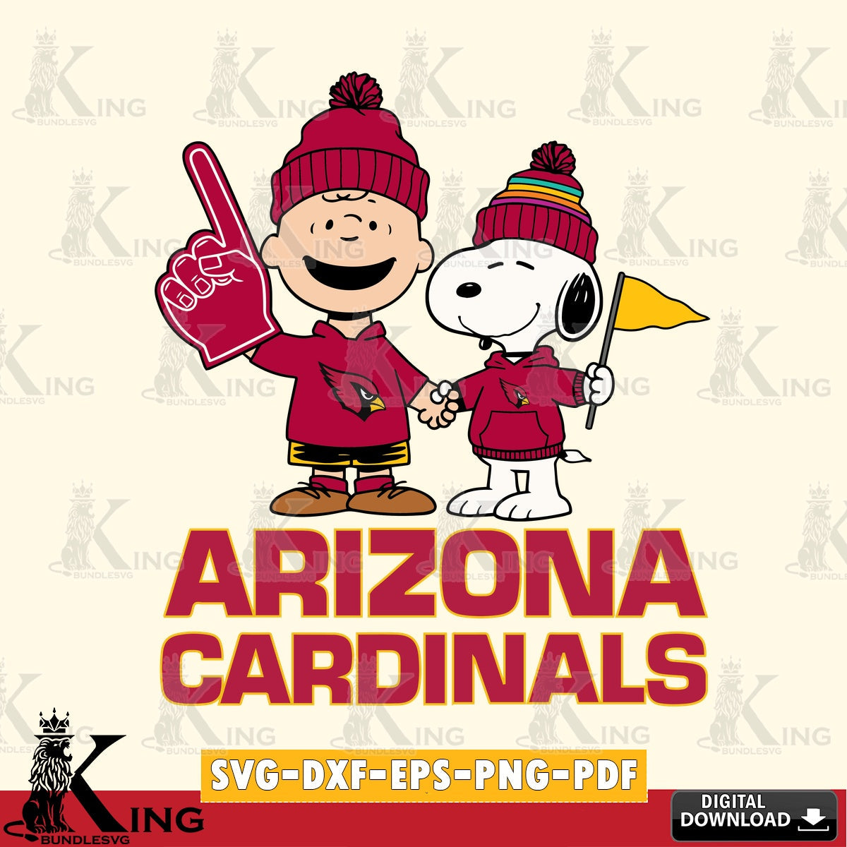 Arizona Cardinals Peanuts Fan Gear Cricut file , Cut file  , Digital Download , PDF File , Instant Download