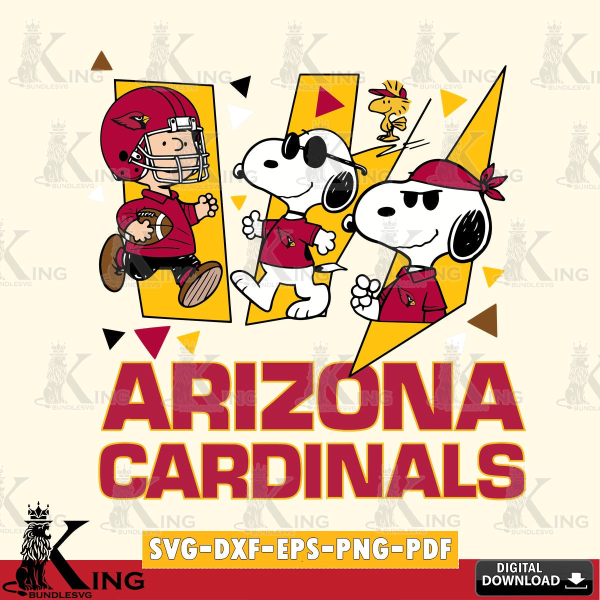 Arizona Cardinals Peanuts Joe Cool Cricut file , Cut file  , Digital Download , PDF File , Instant Download