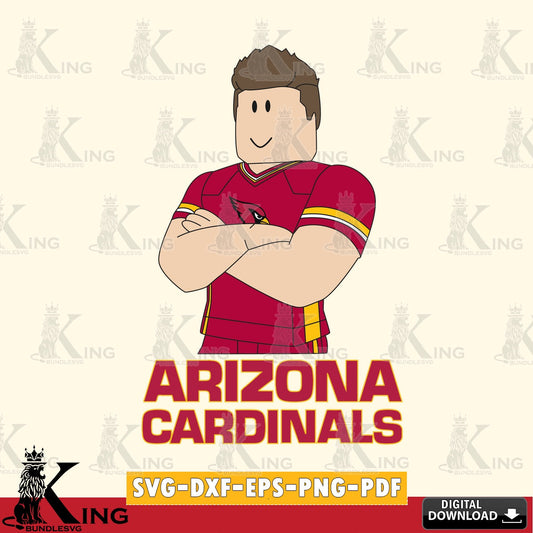 Printable art of Arizona Cardinals Roblox Football, NFL cut file ideal for vinyl projects and T-shirt printing