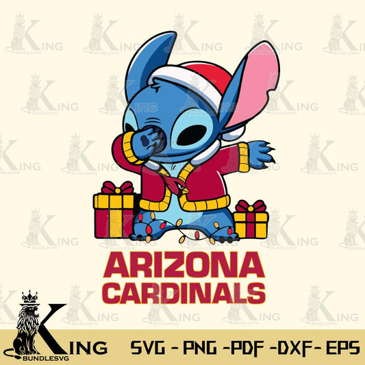 Arizona Cardinals Stitch Merry Christmas Svg Eps Dxf Png File, Digital Download