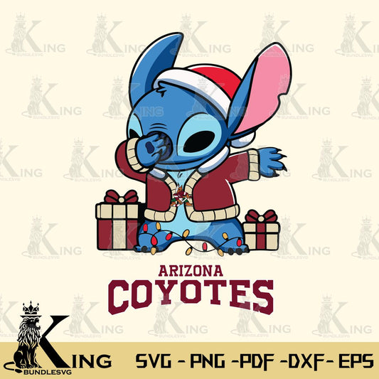 Arizona Coyotes Stitch Merry Christmas Svg Eps Dxf Png File, Digital Download