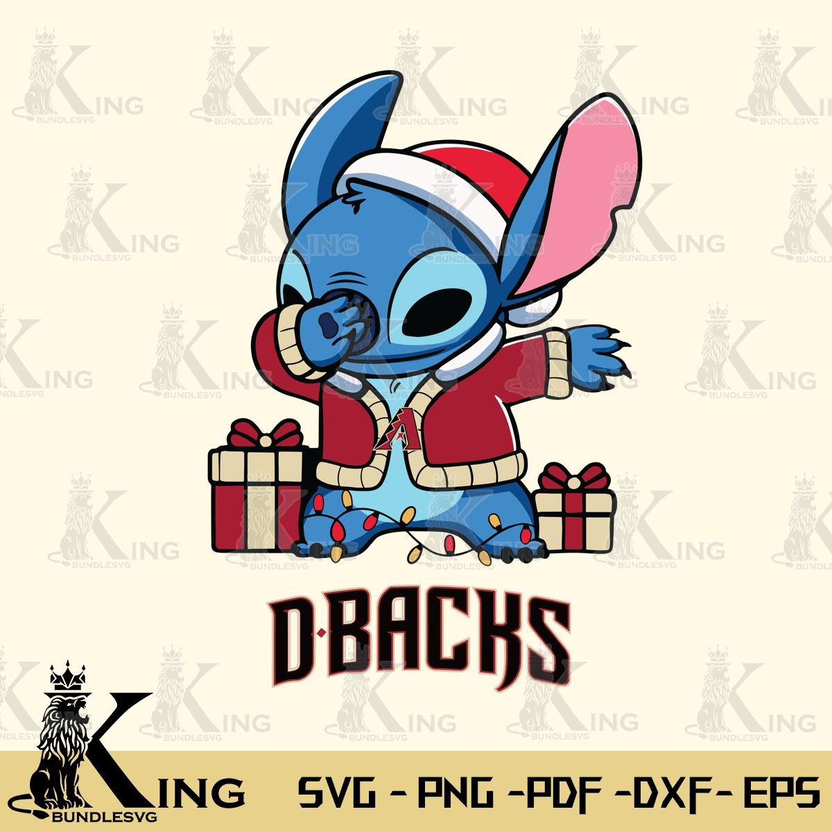 Arizona Diamondbacks Stitch Merry Christmas Svg Eps Dxf Png File, Digital Download