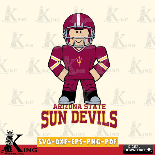 Arizona State Sun Devils Roblox Cool Football SVG file , NCAA Cricut,  File cut , Digital Download , PDF File