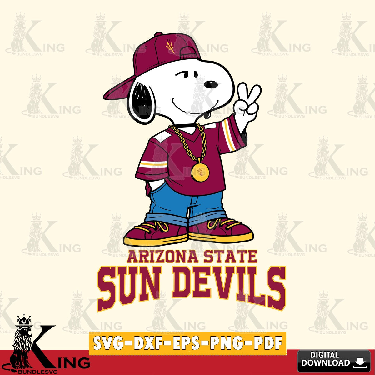 Arizona State Sun Devils Snoopy Say hi SVG, Cricut, Cut file  , Digital Download , Instant Download, Peanuts svg, NCAA svg, Football svg, Sport svg