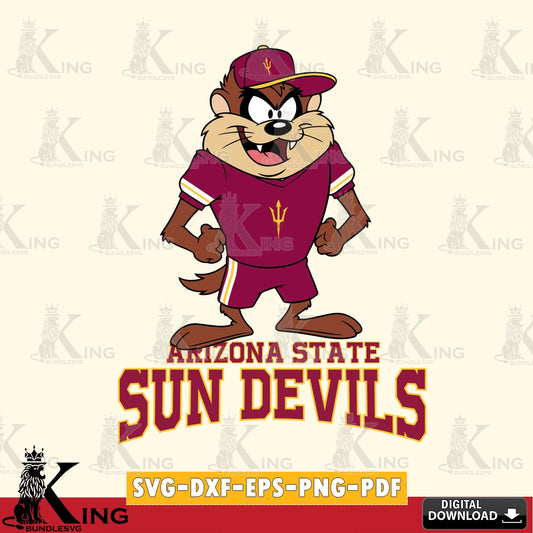 Arizona State Sun Devils Taz Standing Pose SVG file, Cut file  , Digital Download , Instant Download, Taz svg, NCAA svg