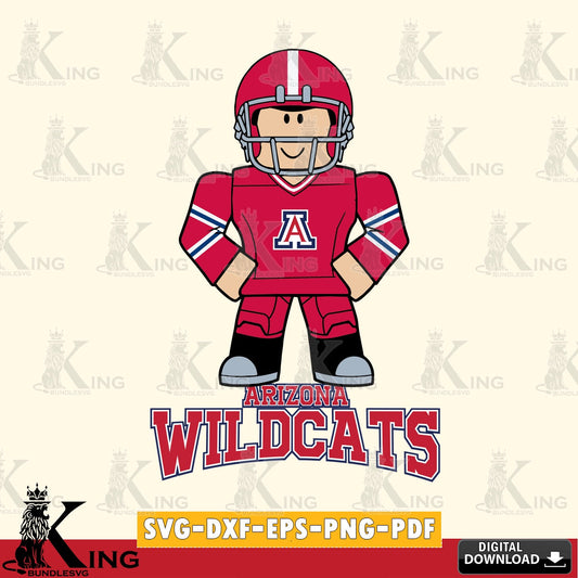Arizona Wildcats Roblox Cool Football SVG file , NCAA Cricut,  File cut , Digital Download , PDF File