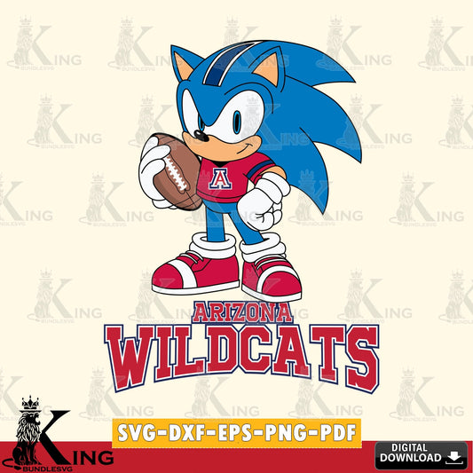 Arizona Wildcats Sonic Game Day Ready SVG file, Vector , Digital Download , PDF File , Instant Download