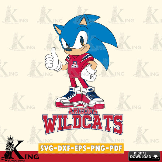 Arizona Wildcats Sonic Like Football SVG file, Vector , Digital Download , PDF File , Instant Download