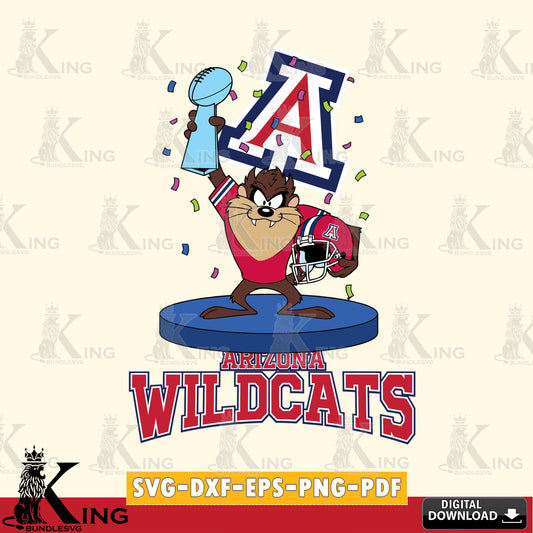 Arizona Wildcats Taz Trophy Podium SVG file, Cut file  , Digital Download , Instant Download, Taz svg, NCAA svg