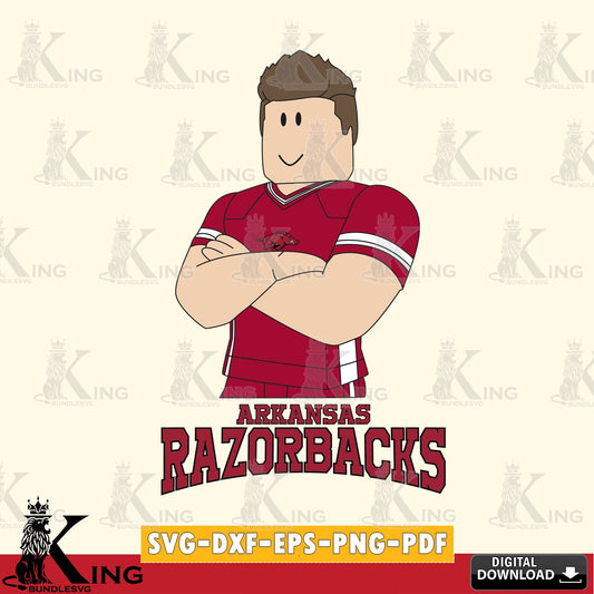 Arkansas Razorbacks Roblox Football SVG file , NCAA Cricut,  File cut , Digital Download , PDF File