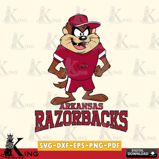 Arkansas Razorbacks Taz Standing Pose SVG file, Cut file  , Digital Download , Instant Download, Taz svg, NCAA svg