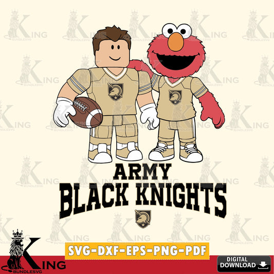 Army Black Knights Roblox & Elmo Football SVG file , NCAA Cricut,  File cut , Digital Download , PDF File
