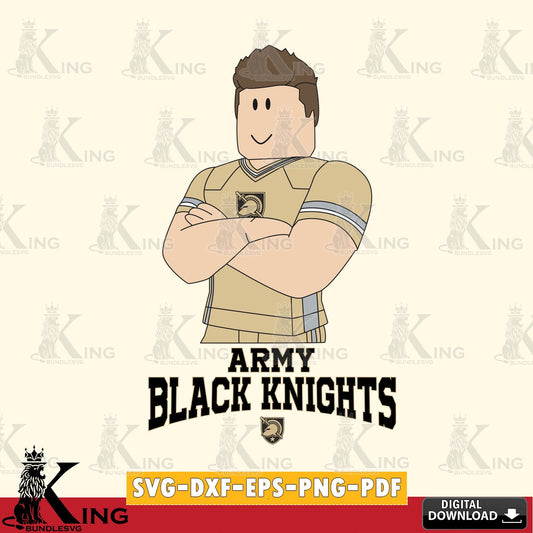 Army Black Knights Roblox Football SVG file , NCAA Cricut,  File cut , Digital Download , PDF File