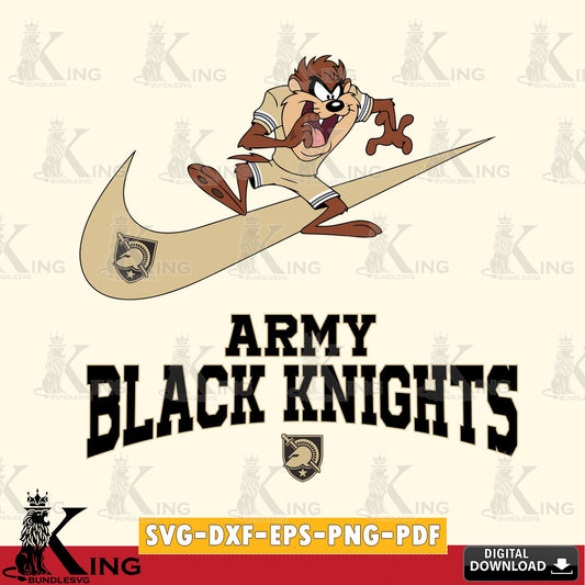 Army Black Knights Taz Football Nike SVG file, Cut file  , Digital Download , Instant Download, Taz svg, NCAA svg
