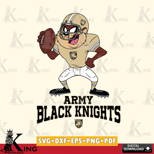 Army Black Knights Taz Football Player SVG file, Cut file  , Digital Download , Instant Download, Taz svg, NCAA svg