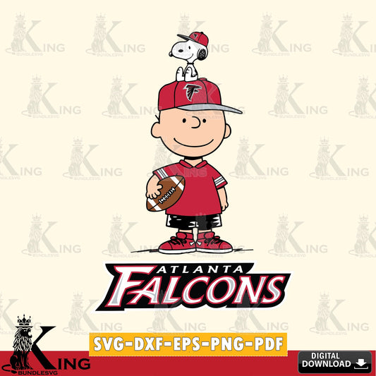 Atlanta Falcons Peanuts Football Rugby Cricut file , Cut file  , Digital Download , PDF File , Instant Download