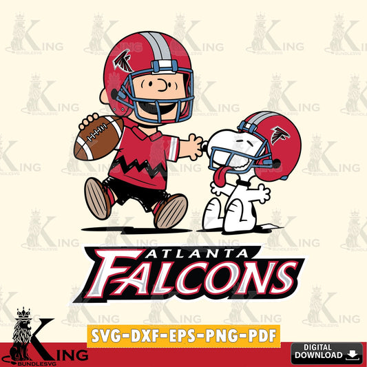 Atlanta Falcons Snoopy and Peanut Fun Cricut file , Cut file  , Digital Download , PDF File , Instant Download