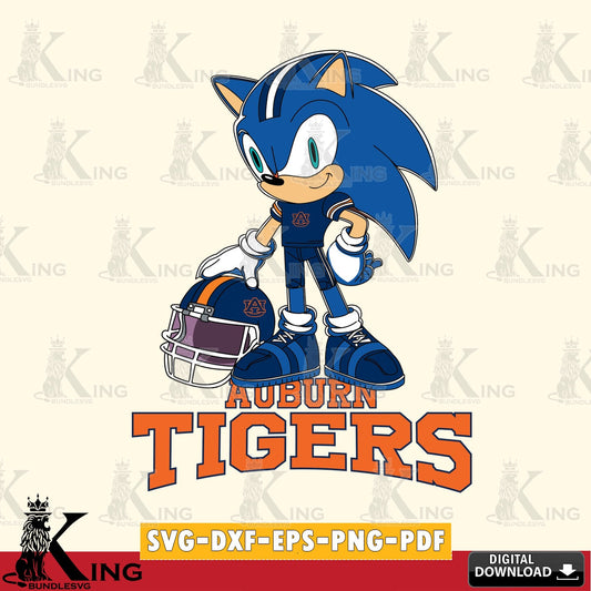 Auburn Tigers Sonic Player Football SVG file, Vector , Digital Download , PDF File , Instant Download
