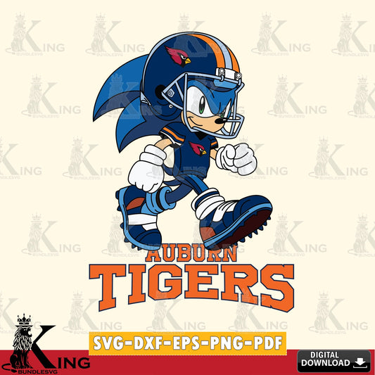 Auburn Tigers Sonic Ready Football SVG file, Vector , Digital Download , PDF File , Instant Download