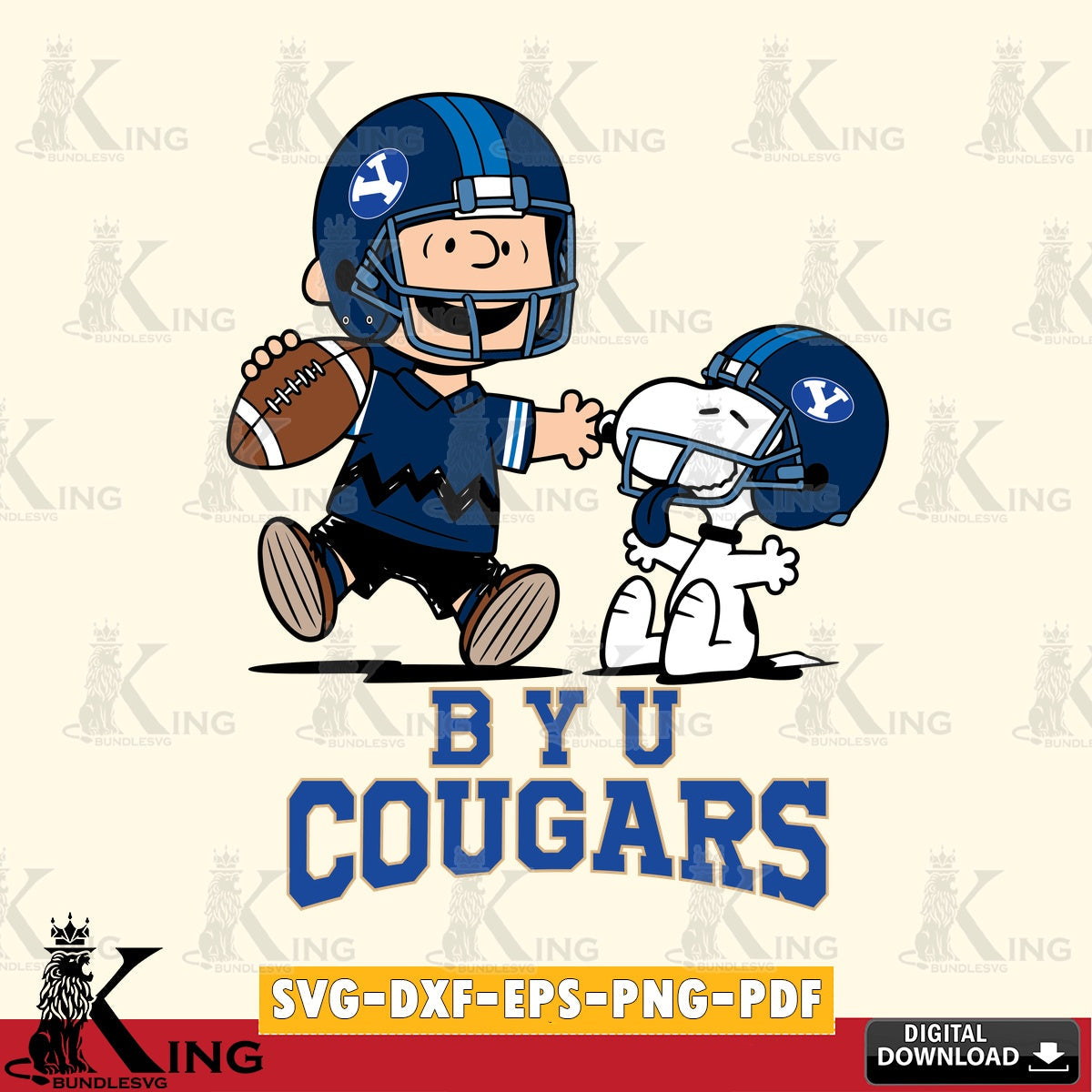BYU Cougars Snoopy and Peanut Fun SVG, Cricut, Cut file  , Digital Download , Instant Download, Peanuts svg, NCAA svg, Football svg, Sport svg
