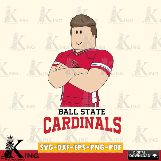 Ball State Cardinals Roblox Football SVG file , NCAA Cricut,  File cut , Digital Download , PDF File