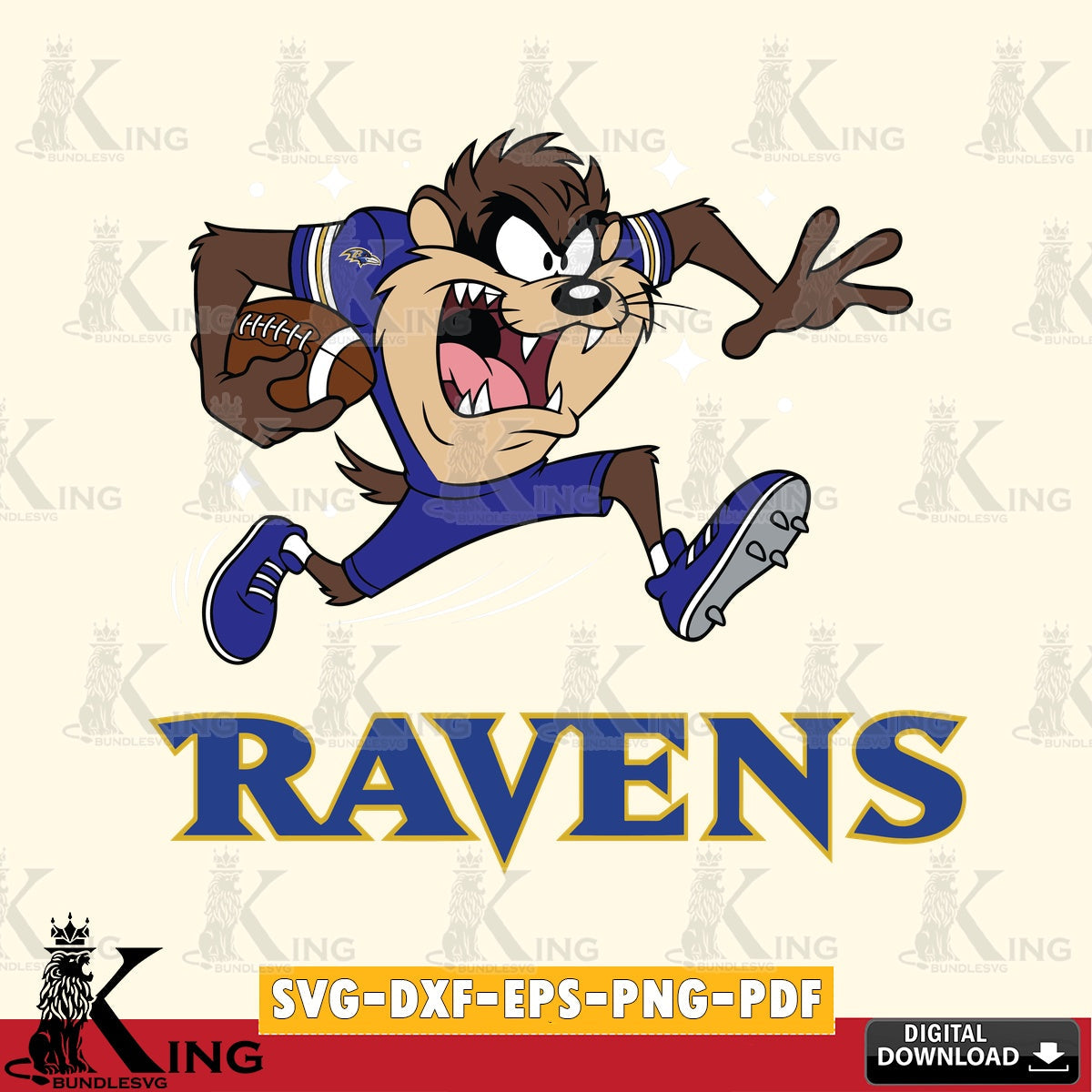 Baltimore Ravens Angry Taz Football Cut file  , Digital Download , Instant Download, Looney Tunes svg, Football svg