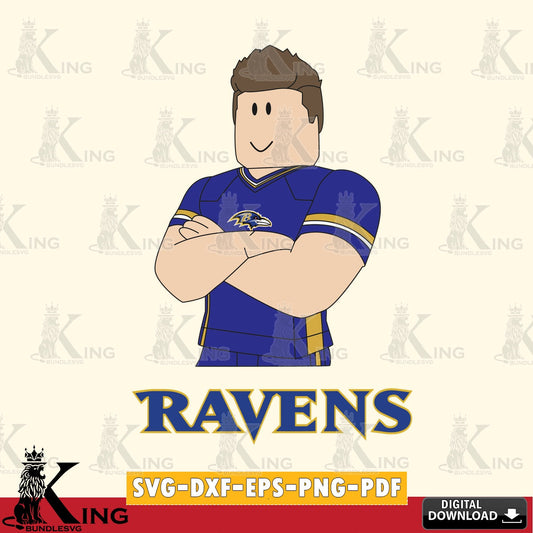 Baltimore Ravens Roblox Football SVG file , Cricut, NFL  File cut , Digital Download , PDF File