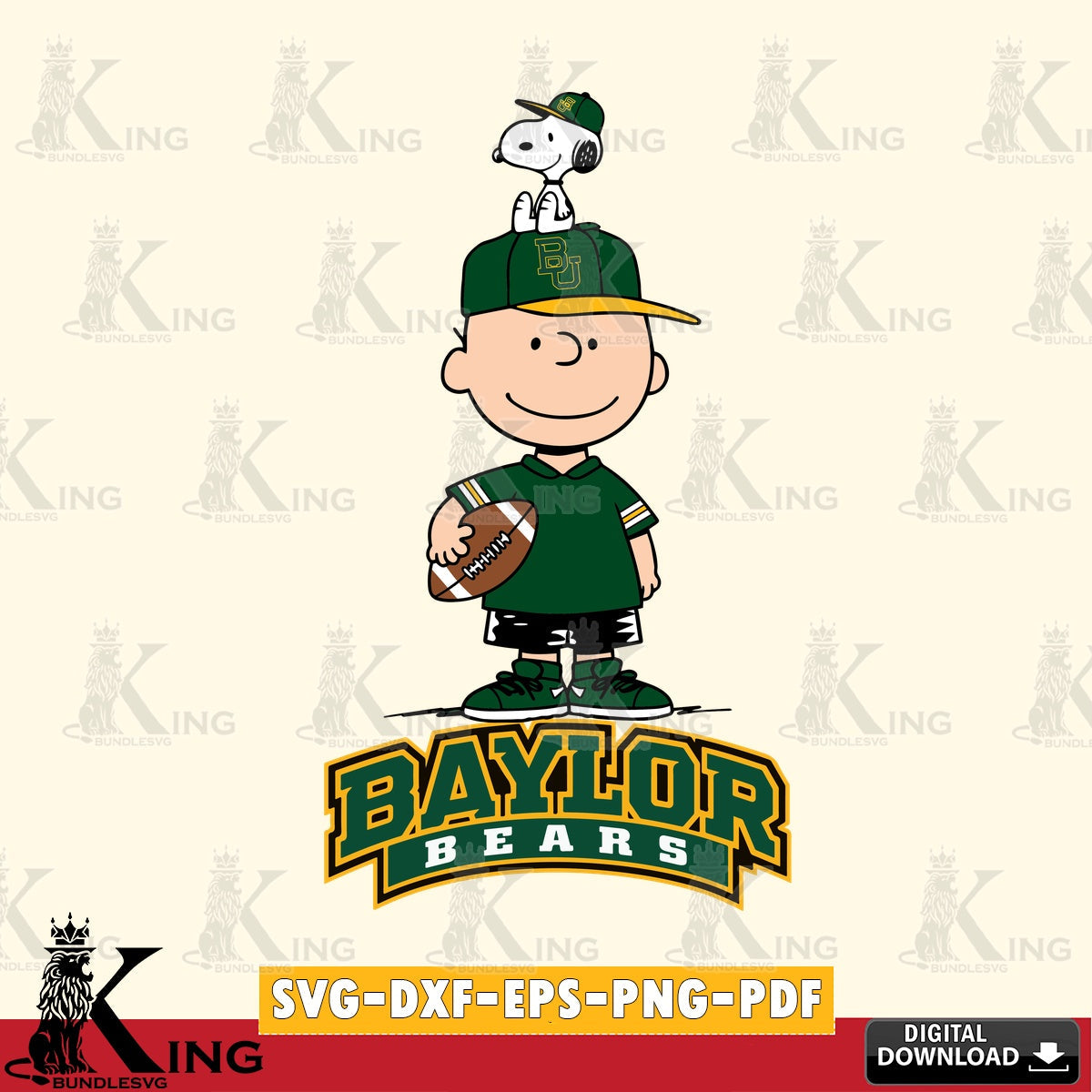 Baylor Bears Peanuts Football Rugby SVG, Cricut, Cut file  , Digital Download , Instant Download, Peanuts svg, NCAA svg, Football svg, Sport svg