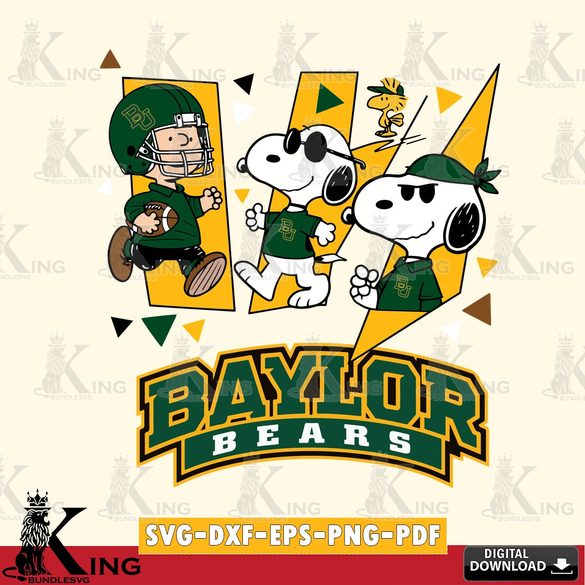 Baylor Bears Peanuts Joe Cool SVG, Cricut, Cut file  , Digital Download , Instant Download, Peanuts svg, NCAA svg, Football svg, Sport svg