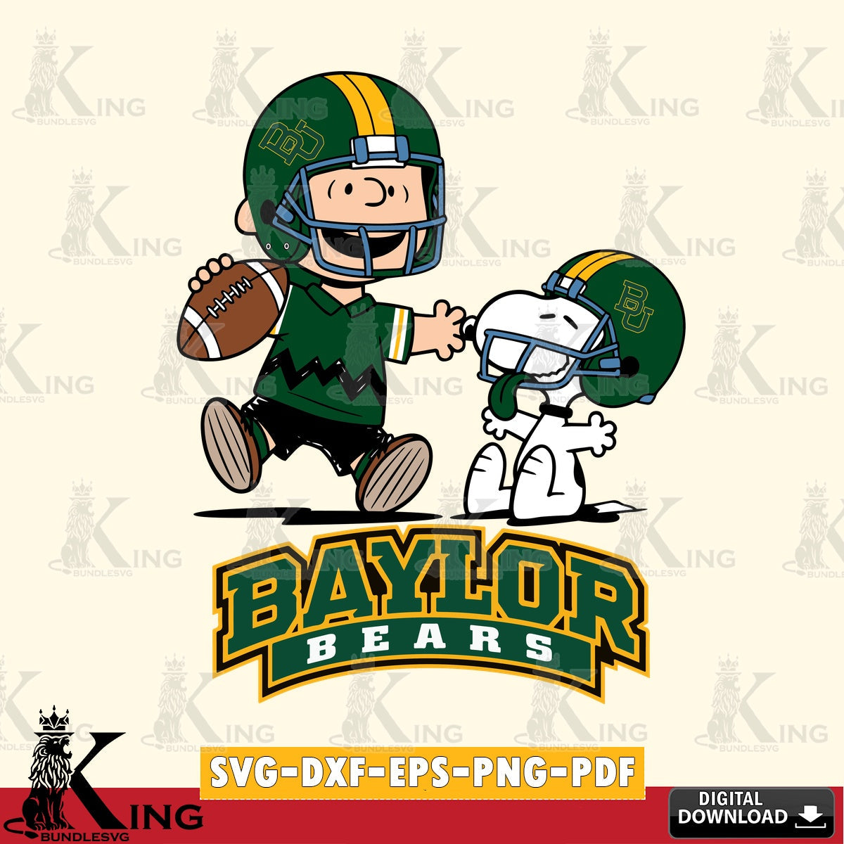 Baylor Bears Snoopy and Peanut Fun SVG, Cricut, Cut file  , Digital Download , Instant Download, Peanuts svg, NCAA svg, Football svg, Sport svg