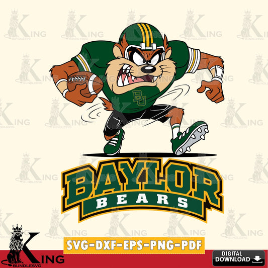 Baylor Bears Taz Football Helmet SVG file, Cut file  , Digital Download , Instant Download, Taz svg, NCAA svg
