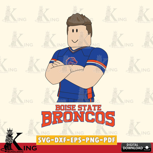 Boise State Broncos Roblox Football SVG file , NCAA Cricut,  File cut , Digital Download , PDF File