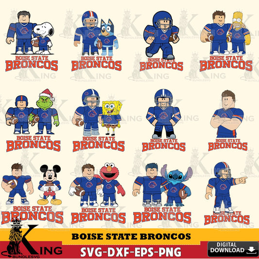 Boise State Broncos Roblox With Friends football NCAA Bundle SVG file , NCAA Cricut,  File cut , Digital Download , PDF File