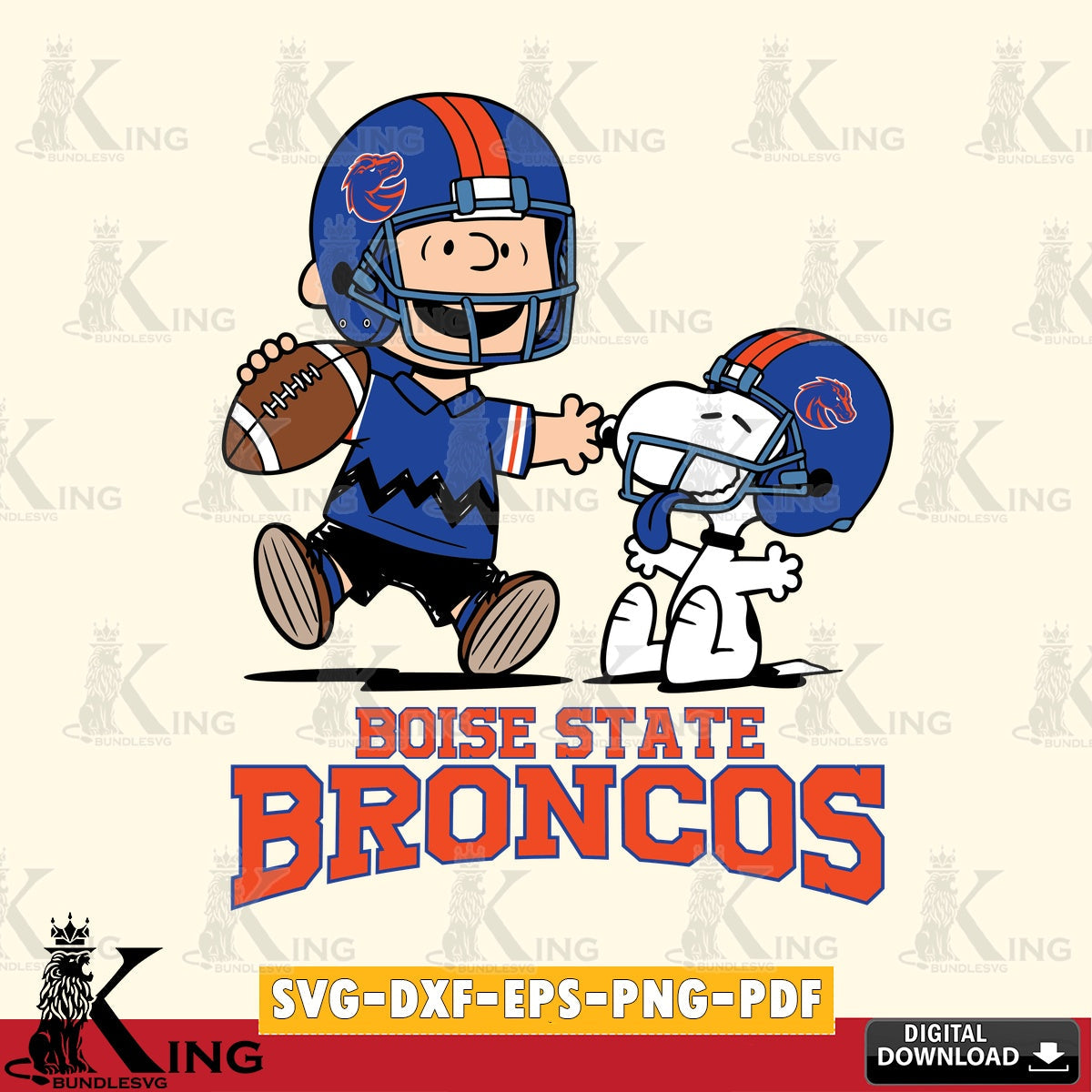 Boise State Broncos Snoopy and Peanut Fun SVG, Cricut, Cut file  , Digital Download , Instant Download, Peanuts svg, NCAA svg, Football svg, Sport svg