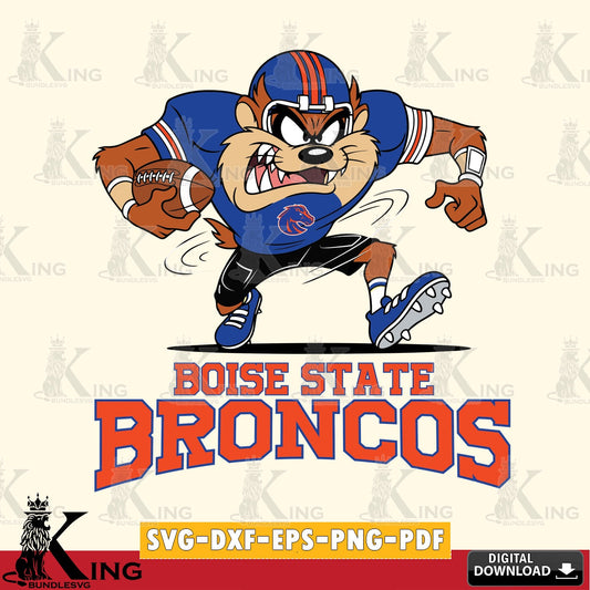 Boise State Broncos Taz Football Helmet SVG file, Cut file  , Digital Download , Instant Download, Taz svg, NCAA svg