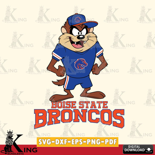 Boise State Broncos Taz Standing Pose SVG file, Cut file  , Digital Download , Instant Download, Taz svg, NCAA svg
