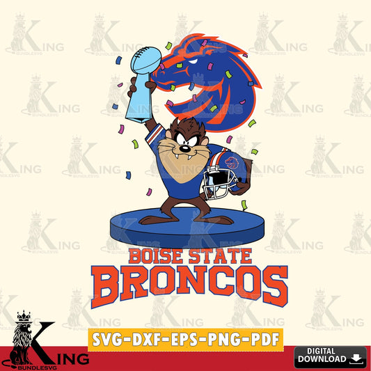 Boise State Broncos Taz Trophy Podium SVG file, Cut file  , Digital Download , Instant Download, Taz svg, NCAA svg