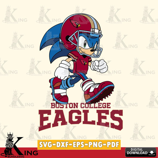 Boston College Eagles Sonic Ready Football SVG file, Vector , Digital Download , PDF File , Instant Download