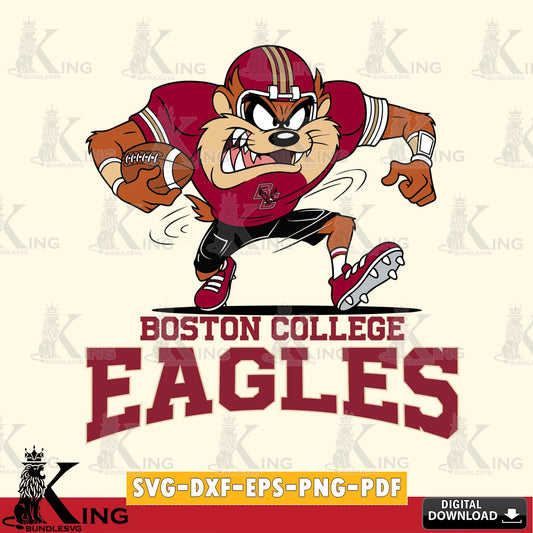 Boston College Eagles Taz Football Helmet SVG file, Cut file  , Digital Download , Instant Download, Taz svg, NCAA svg