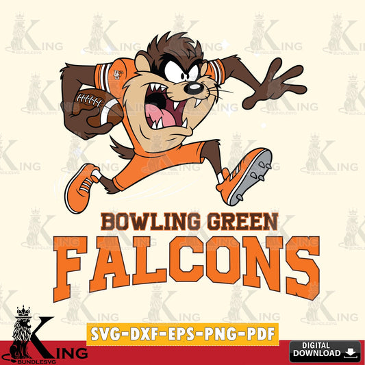 Bowling Green Falcons Angry Taz Football SVG file, Cut file  , Digital Download , Instant Download, Taz svg, NCAA svg