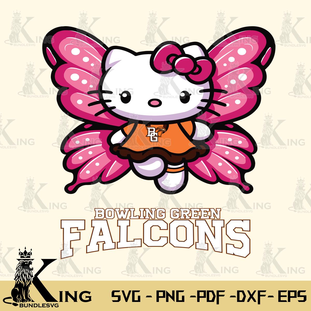 Bowling Green Falcons Hello Kitty Dreamscape Svg Eps Dxf Png File, Digital Download