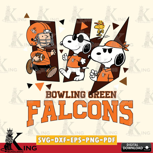 Bowling Green Falcons Peanuts Joe Cool SVG, Cricut, Cut file  , Digital Download , Instant Download, Peanuts svg, NCAA svg, Football svg, Sport svg