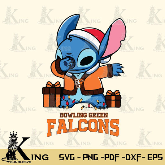 Bowling Green Falcons Stitch Merry Christmas Svg Eps Dxf Png File, Digital Download