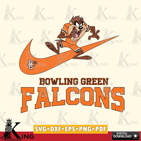 Bowling Green Falcons Taz Football Nike SVG file, Cut file  , Digital Download , Instant Download, Taz svg, NCAA svg